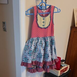 Matilda Jane Pink and Blue Floral Dress